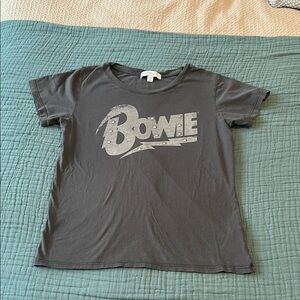 Gray Bowie Graphic T-Shirt